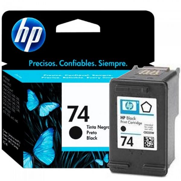 CARTUCHO HP 74 JATO DE TINTA PRETO 6ML - CB335WB