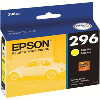 CARTUCHO EPSON 296 AMARELO - T296420BR