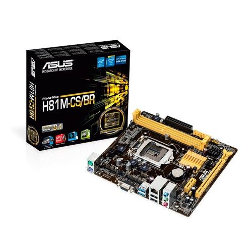 PLACA MAE ASUS INTEL H81 (1150) MATX - H81M-CS/BR