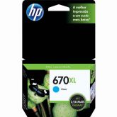 CARTUCHO HP 670XL CIANO 7,5ML - CZ118A