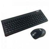 KIT MOUSE E TECLADO K-MEX KA-0328 + MAP433 SEM FIO USB PTO 1600CPI