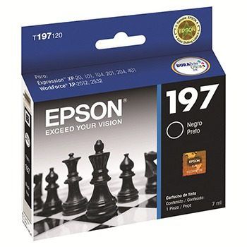 CARTUCHO EPSON 197 PRETO - T197120AL