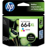 CARTUCHO HP 664XL JATO DE TINTA TRICOLOR 8,5ML - F6V30AB