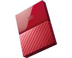 HDD EXTERNO PORTATIL WD MY PASSPORT VERMELHO 1 TB - WDBYNN0010BRD-WESN