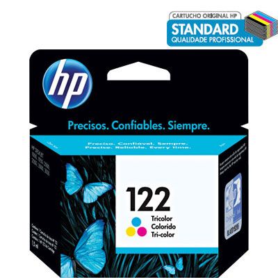 CARTUCHO HP 122 JATO DE TINTA TRICOLOR 2ML - CH562HB