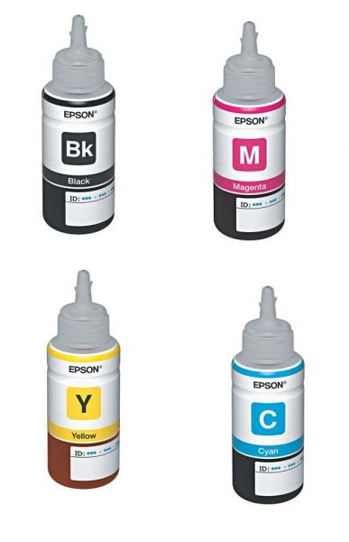 KIT REFIL DE TINTA EPSON ORIGINAL 4 CORES - LINHA T664