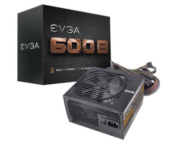 FONTE 80PLUS BRONZE EVGA 100-B1-0600-KR 600W PFC ATIVO BIVOLT AUTOMATICO S/CABO DE FORCA