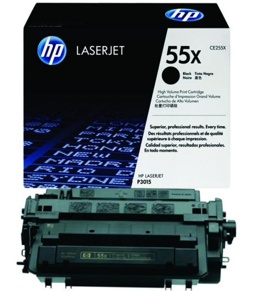 TONER HP ORIGINAL CE255X PRETO - CX 1 UNID - 12.500PGS