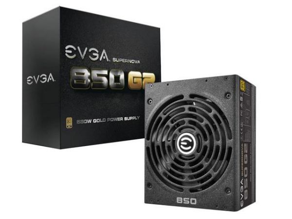 FONTE 80PLUS GOLD EVGA 220-G2-0850-XR SUPERNOVA 850W FULL MODULAR PFC ATIVO BIVOLT AUTOMATICO S/CABO