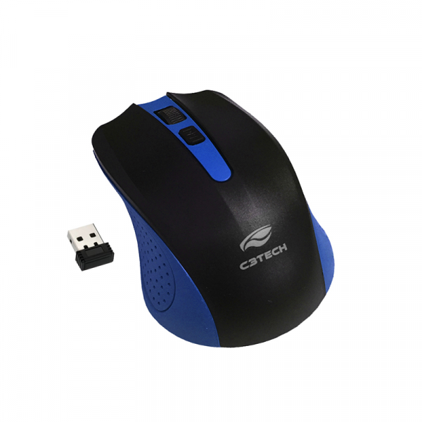 MOUSE C3TECH M-W20BL SEM FIO NANO RECEPTOR AZUL