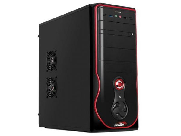 GABINETE DESKTOP GAMER SENTEY CS1-1399 CLASSIC PRO PRETO/VERMELHO