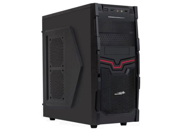 GABINETE DESKTOP GAMER SENTEY GS-6007 CYBERIA STYLISH PRETO